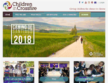 Tablet Screenshot of childrenincrossfire.org